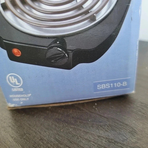Durabrand Electric Burner SBS110-B Black Single Plug-in Portable Hot Plate 1100W - Picture 6 of 8